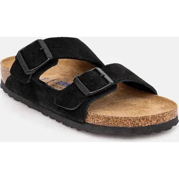 Dámské pantofle Semišové pantofle Birkenstock Arizona SFB dámské, černá barva, 951323 99X, EUR 39