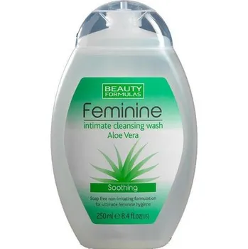 Intimní hygienický prostředek Beauty Formulas dámský intimní mycí gel Aloe Vera 250ml