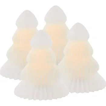 Vánoční dekorace Sada vánočních LED dekorací Sirius Claire Juletra 4-pack 13207. bílá 00X