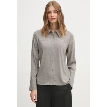 Pánská košile Košile Sisley 5MNPLQ083 šedá 90X, vel. S