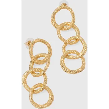 Náušnice Náušnice Answear.LAB ComX.hms zlatá 10Y, vel. ONE SIZE