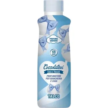 Aviváž COCCOLATEVI TALCO IGIENIZZANTE - Koncentrovaný parfém do prádla s dezinfekční přísadou + čistič 250 ml