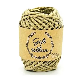 Stuha Stuha vázací papír 10m/2mm béžová 5660269