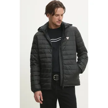 Bunda Guess Jeans pánská, černá barva, přechodná, M5RL99 WHAB2 M5RL99.WHAB2 99X, vel. S