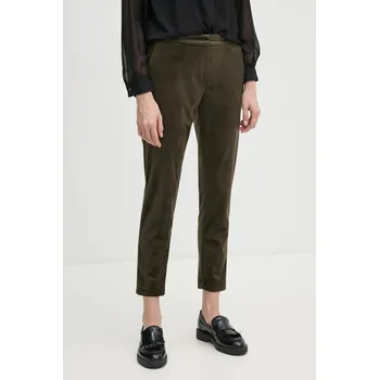 Velurové kalhoty La Petite Française PFPARFUME zelená 87X, vel. 34