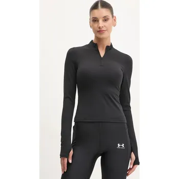 Pánské tričko Tričko na jógu s dlouhým rukávem JOYINME Motion černá barva, s pologolfem, Motion Longsleeve.Motion 99X, vel. 40