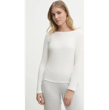 Pánské tričko Tričko s dlouhým rukávem Abercrombie & Fitch béžová barva, KI139-5196 KI139.5196.178 01X, vel. XL