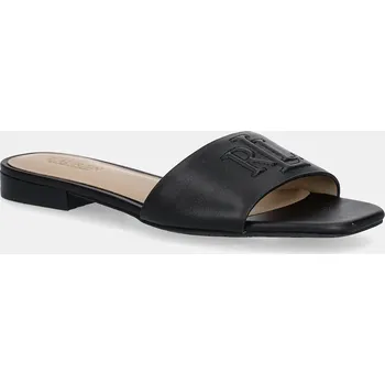 Pánské pantofle Kožené pantofle Lauren Ralph Lauren Everley Sld 802959142001.001 černá 99X, EUR 35.5