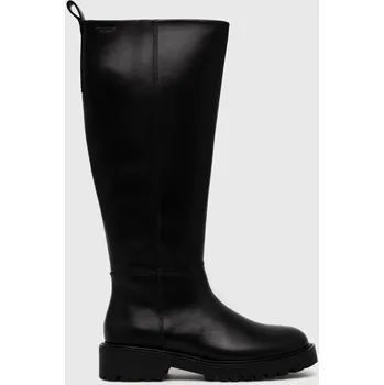 Dámské kozačky Kožené kozačky Vagabond Shoemakers Kenova dámské, černá barva, na plochém podpatku 5241.701.20 99X, EUR 41