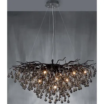 Paul Neuhaus Závěsné svítidlo ICICLE, 10XG9, š. 100 cm Barva: Černá