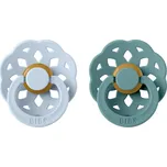 BIBS Boheme Natural Rubber Size 1: 0+ months dudlík Baby Blue / Island Sea 2 ks