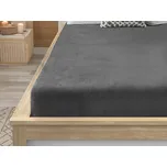 Prostěradlo mikroplyš SOFT 90x200 cm tmavě šedé