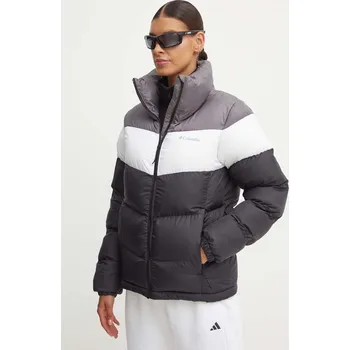 Bunda Columbia Puffect Colorblock dámská, černá barva, zimní, 2088481 99X, vel. L