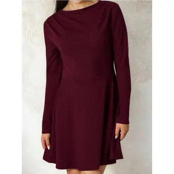 Dámské šaty Sinsay - Teplákové šaty - burgundy - 617FI-83J - 617FI-83J-L