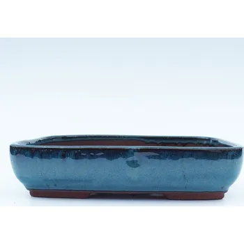 Květináč Miska 25 x 18 x 6 cm barva modrá