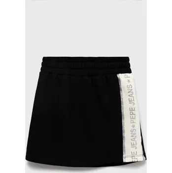 Dámská sukně Dětská sukně Pepe Jeans černá barva, mini, áčková PG900536.999 99X, vel. 178/180