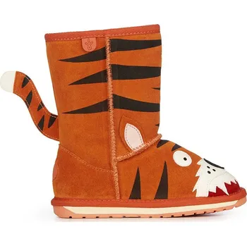 Dívčí sněhule Dětské semišové sněhule Emu Australia Tiger oranžová barva K10686.Tiger 28X, EUR 28