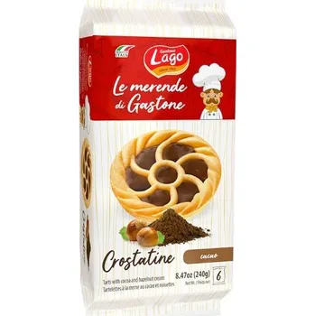 Lago Crostaline italské koláčky s čokoládou a oříškovým krémem 240g