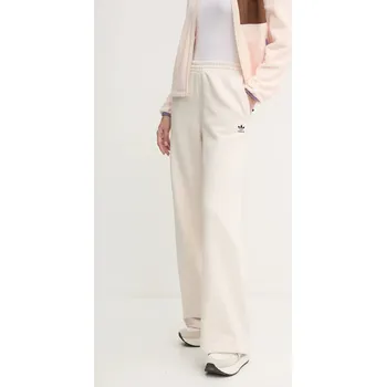 Tepláky adidas Originals Femme Galore Wideleg Fleece Pants JN3027 béžová 01X, vel. L