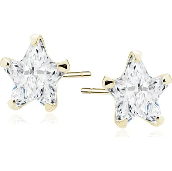 Náušnice Pozlacené náušnice STAR 6 mm Ag 925/1000