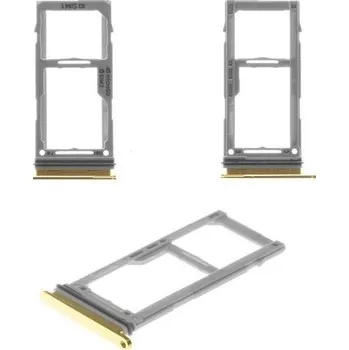 Držák (šuplík) SIM Samsung G970, G973, G975 Galaxy S10e, S10, S10 Plus yellow