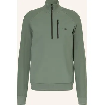 Pánský svetr Boss Pánský Svetr Troyer Civic Ze Směsi Materiálů, zelená, XL