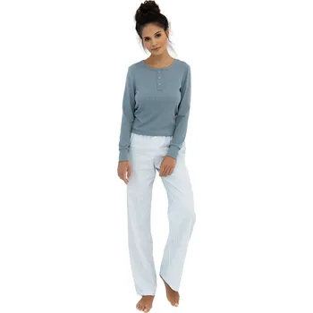 Dámské pyžamo Dámské pyžamo SENSIS JANELLE mořský-bílá XL 0