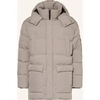 Pánský zimní kabát Herno Pánská Péřová Parka S&nbsp;Odnímatelnou Kapucí, šedá, 56