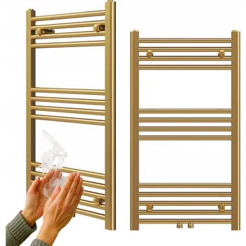 Radiátor Koupelnový radiátor vodní Granitan 344 W 50 x 90 mm zlatý