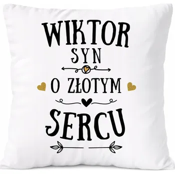 Polštář Dárek Polštář pro Huberta, syna dítěte s potiskem