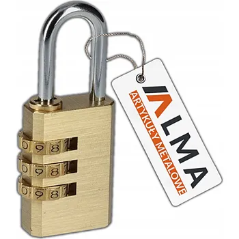 Visací zámek MOSAZNÝ KÓDOVÝ ZÁMEK NA ZAVAZADLA, BATOHY A UNIVERZÁLNÍ POUŽITÍ