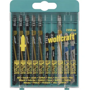 stojan na pilu Wolfcraft sada 10ti pilek Bosch/plast/ 2358000