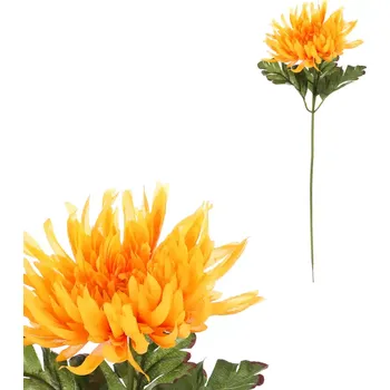 umělá květina Chryzantéma žlutá KU5007 YEL - SLEVA 3% s kodem radost25