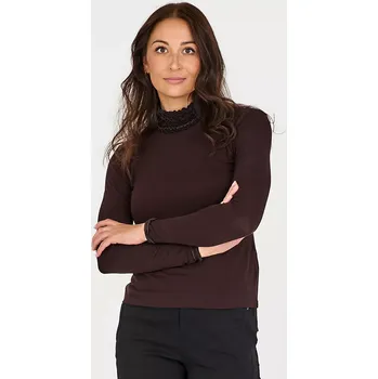 Dámské tričko Tričko Nu Denmark 8520-40 hnědý čokoládový rolák Velikost: 40