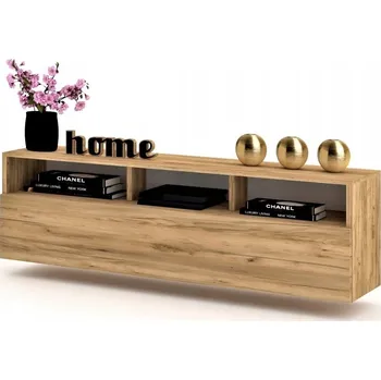 Komoda Závěsná skříňka RTV komoda PLAY OPEN Dub Craft 160