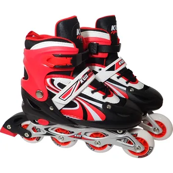 KUBIsport 05-CS310/1K-CRV Dětské inline brusle roztahovací CS310K červené velikost 35-38