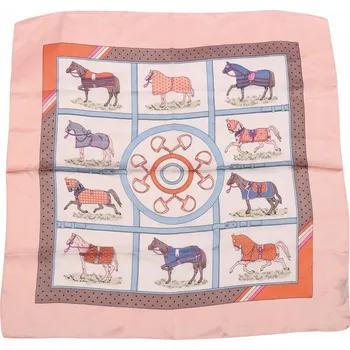 Šátek Šátek Harry's Horse Myrthe lehký šátek s potiskem koní, růžový