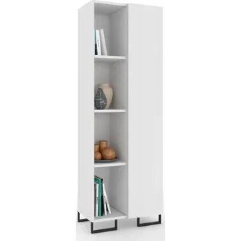 Komoda Obývací stěna Skříňka pod TV Komoda do obýváku Vysoká Police Bílá Matná