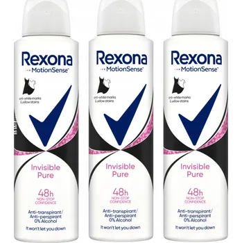 REXONA Invisible Pure Antiperspirant 3 x 150 ml