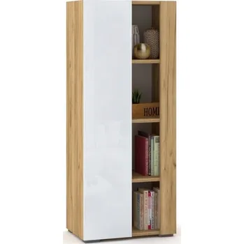 Komoda Vitrína Skříňka Komoda Vysoká Craft Bílý Lesk