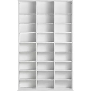 Knihovna Regál SucceBuy, 18,2 cm x 153,8 cm x 949 cm, bílý