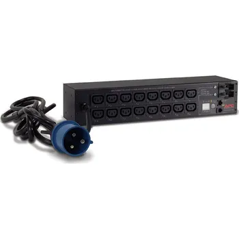 Záložní zdroj APC NetShelter Switched Rack PDU AP7922B Spínaný rozvaděč, 2U, vstup: IEC 60309 32A 2F+E, výstup: 16× C13, 3m kabel, černý AP7922B