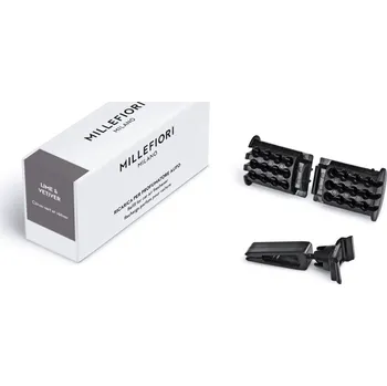 Svíčka Millefiori Icon Lime & Vetiver náhradní náplň do auta 13 g 13 g