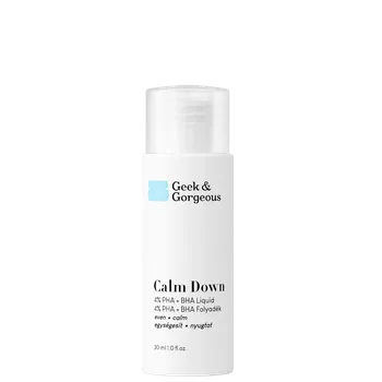 Pleťové sérum Geek & Gorgeous Calm Down 30 ML, jemný exfoliant zaměřený na citlivou pleť