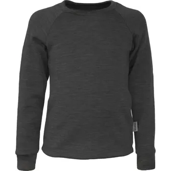 Dívčí tričko Crawler Merino tričko dlouhý rukáv kulatý výstřih dětské Grafitová Velikost: 146-152/158
