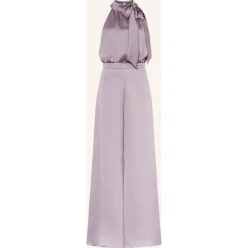 Dámský overall Swing Dámský Overal Ze Saténu S Vázačkou, světle fialová, 34