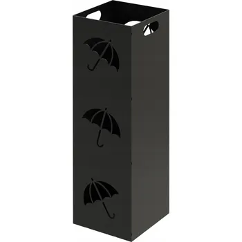 Stojan na deštník Kovový stojan na deštníky Domer černý