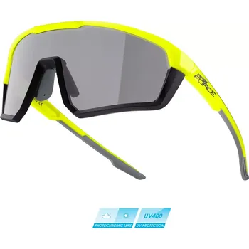 Sluneční brýle FORCE - brýle Apex fotoch. skla fluo/černá