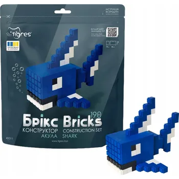 ostatní stavebnice Stavební Stavebnice z cihel - Žralok - 190 dílů