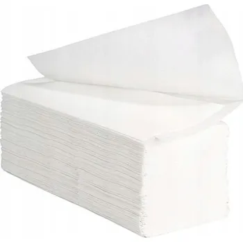 Papírový ručník PAPÍROVÉ UTĚRKY ZZ do zásobníků Bílé SKLÁDANÉ Celulóza 150 útržků